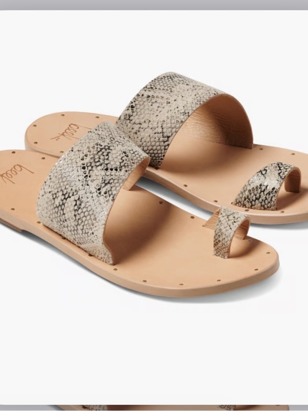 Beek Finch Sandal Snakeskin Slide Sandals